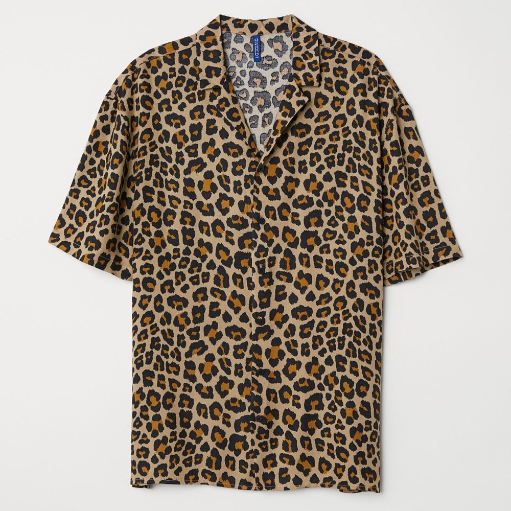 Leopard print Resort Shirt